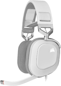 CORSAIR HS80 RGB USB 7.1 Surround Wired Gaming Headset — White (CA-9011238-AP) - Zapcart Technology Qatar