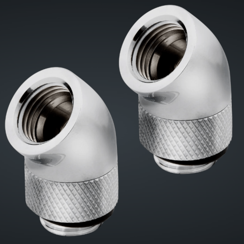 Corsair Hydro X Series 45° Rotary Adapter — (2pcs/pack) - Zapcart Technology Qatar