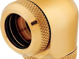 Corsair Hydro X Series XF Hardline 90° 14mm OD Fitting — Gold (2pcs/pack) - Zapcart Technology Qatar