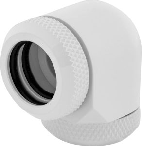 Corsair Hydro X Series XF Hardline 90° 14mm OD Fitting — White (2pcs/pack) - Zapcart Technology Qatar