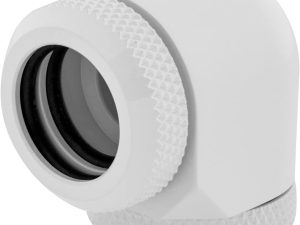 Corsair Hydro X Series XF Hardline 90° 14mm OD Fitting — White (2pcs/pack) - Zapcart Technology Qatar