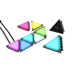 CORSAIR iCUE LC100 Case Accent Lighting Panels — Mini Triangle — 9x Tile Expansion Kit (CL-9011115-WW) - Zapcart Technology Qatar