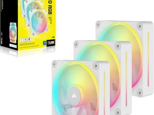 CORSAIR iCUE LINK LX120 RGB 120mm PWM Fans Starter Kit - White - Zapcart Technology Qatar