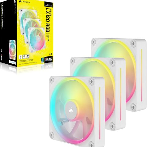 CORSAIR iCUE LINK LX120 RGB 120mm PWM Fans Starter Kit - White - Zapcart Technology Qatar