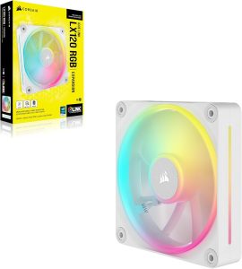 CORSAIR iCUE LINK LX120 RGB 120mm PWM Single Fan Expansion - White - Zapcart Technology Qatar