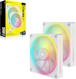 CORSAIR iCUE LINK LX140 RGB 140mm PWM Fans Starter Kit - White - Zapcart Technology Qatar