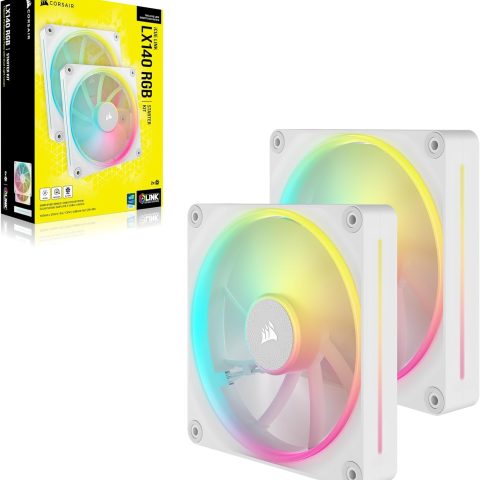 CORSAIR iCUE LINK LX140 RGB 140mm PWM Fans Starter Kit - White - Zapcart Technology Qatar