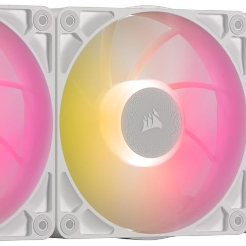 CORSAIR iCUE LINK RX120 RGB MAX White, 120mm PWM Thick Fan, Triple Fan (Starter Kit) - Zapcart Technology Qatar