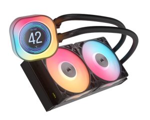 CORSAIR iCUE LINK TITAN 240 RX LCD AIO, 240mm Radiator, Liquid CPU Cooler - Zapcart Technology Qatar