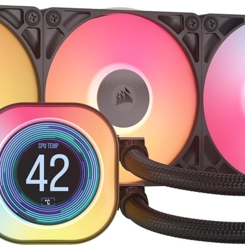 CORSAIR iCUE LINK TITAN 360 RX LCD AIO, 360mm Radiator, Liquid CPU Cooler - Zapcart Technology Qatar