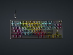 CORSAIR K70 CORE TKL, CORSAIR MLX RED, Black - Zapcart Technology Qatar