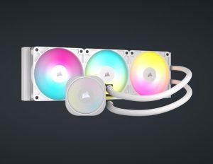CORSAIR NAUTILUS 360 RS ARGB White, 360mm Radiator, Liquid CPU Cooler - Zapcart Technology Qatar