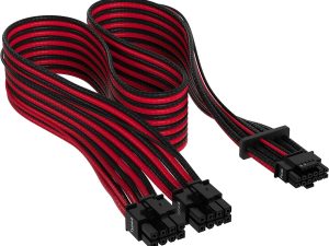 CORSAIR Premium Individually Sleeved 12+4pin PCIe Gen 5 12VHPWR 600W cable, Type 4, RED/BLACK (CP-8920334) - Zapcart Technology Qatar