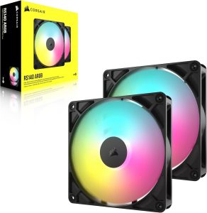 CORSAIR RS140 ARGB 140mm PWM Fans - Dual Pack - Zapcart Technology Qatar
