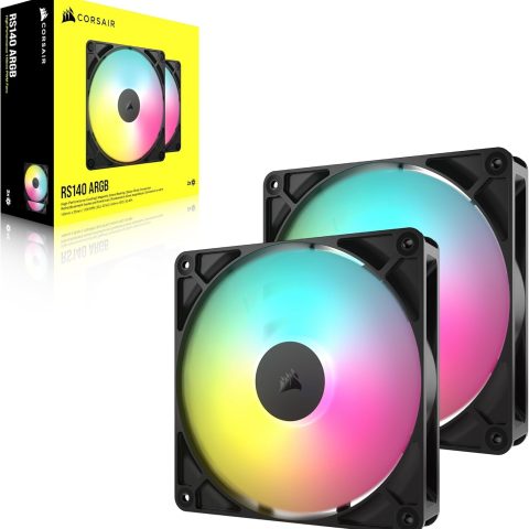 CORSAIR RS140 ARGB 140mm PWM Fans - Dual Pack - Zapcart Technology Qatar