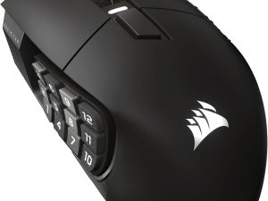 CORSAIR SCIMITAR ELITE WIRELESS SE MMO Gaming Mouse (33,000 DPI, 16 Programmable Buttons, Key Slider, Elgato Virtual Stream Deck, 1,000Hz Polling, Up to 150-Hour Battery) - Zapcart Technology Qatar