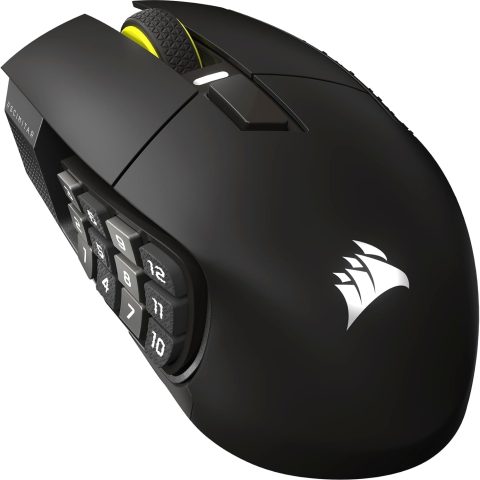 CORSAIR SCIMITAR ELITE WIRELESS SE MMO Gaming Mouse (33,000 DPI, 16 Programmable Buttons, Key Slider, Elgato Virtual Stream Deck, 1,000Hz Polling, Up to 150-Hour Battery) - Zapcart Technology Qatar