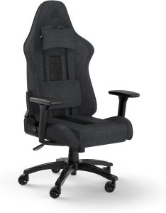 CORSAIR TC100 RELAXED - Fabric Gaming Chair, Black/Grey (CF-9010052-WW) - Zapcart Technology Qatar