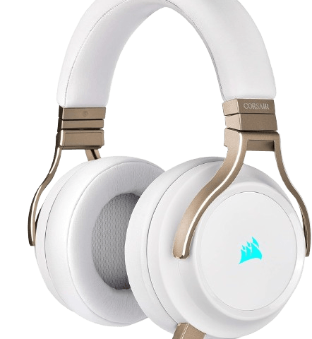 CORSAIR Virtuoso RGB Wireless SE 7.1 Virtual Surround High-Fidelity Headphone(Pearl White) - Zapcart Technology Qatar