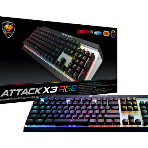 COUGAR ATTACK X3 RGB Cherry MX RGB Backlit Mechanical Gaming Keyboard - Zapcart Technology Qatar