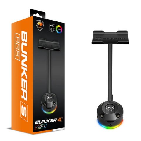COUGAR BUNKER S RGB RGB Headset Stand with USB Hub - Zapcart Technology Qatar