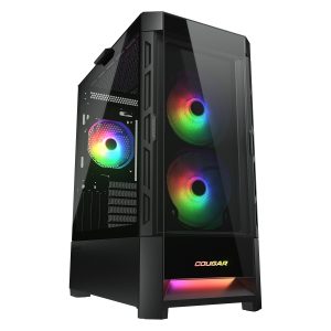 COUGAR DUOFACE RGB Premium ATX PC Case (with 140mm x 2 & 120mm x 1 aRGB Fans & 2 Front Panel Design) - Zapcart Technology Qatar