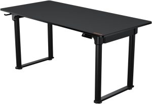 COUGAR Gaming E-GRAV 160 Electric Gaming Desk (Adjustable Height, Dual Motor, Carbon Fibre Surface, Integrated Cable Management, Full Surface Mouse Pad, 160 x 75 cm) - Zapcart Technology Qatar