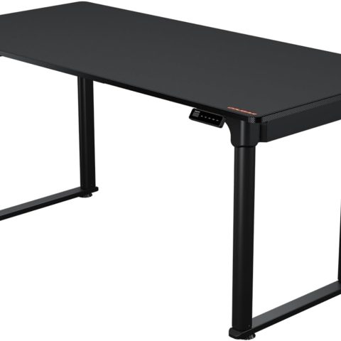 COUGAR Gaming E-GRAV 160 Electric Gaming Desk (Adjustable Height, Dual Motor, Carbon Fibre Surface, Integrated Cable Management, Full Surface Mouse Pad, 160 x 75 cm) - Zapcart Technology Qatar