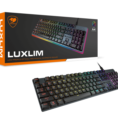 COUGAR LUXLIM Aluminum RGB Scissor-Switch Keyboard - Zapcart Technology Qatar