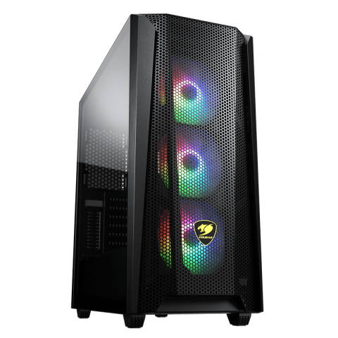 COUGAR MX660 MESH RGB-L Mid Tower ATX PC Case (with 3pcs preinstalled aRGB fans, with aRGB hub) - Zapcart Technology Qatar