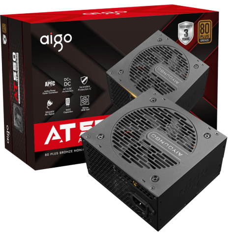 DarkFlash Aigo [AT550/AT650/AT750] 80 PLUS BRONZE POWER SUPPLY UNIT - Zapcart Technology Qatar