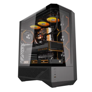 DarkFlash ARCEE DY460 LUXURY ATX PC CASE (Casing with 4pcs DM20 PWM ARGB Fans & 6 Ports ARGB Hub) - Zapcart Technology Qatar