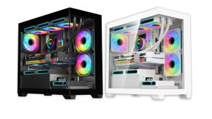DarkFlash C218M EXQUISITE MATX PC CASE (Casing with 3pcs DM20 PWM ARGB Fans & 6 Ports ARGB Hub) - Zapcart Technology Qatar