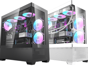 DarkFlash DS900 Air TEMPERED GLASS ATX PC Casing (Casing with 3pcs DM20 PWM ARGB Fans & 6 Ports ARGB Hub) - Zapcart Technology Qatar