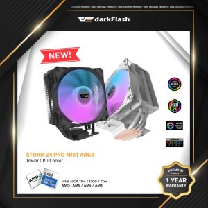 DarkFlash STORM Z4 PRO MIST ARGB AIR CPU COOLER - Zapcart Technology Qatar