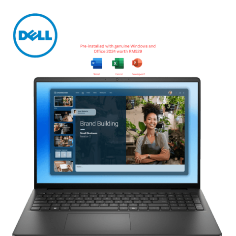 Dell 16 Laptop DC16250 16" FHD Carbon Black (C5-120U, 16GB D5, 512GB SSD, Intel, H&S, W11) - Zapcart Technology Qatar
