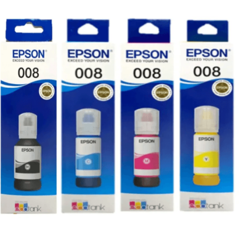 EPSON 008 Ink Bottle (L15150, L6550, L6460, L6490, L15160, L6580, M15140, M15180) - Zapcart Technology Qatar