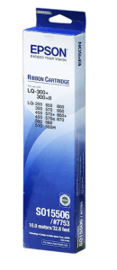 EPSON C13S015506 Ribbon Cartridge Black (LQ-300/300+/300+ll/400/450/500/550/570/570+/580/ 850/850+/870) - Zapcart Technology Qatar
