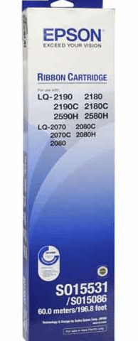 EPSON C13S015531 Ribbon Cartridge Black (FX-2170/2180, LQ-2070/2080/2170/2180/2190) - Zapcart Technology Qatar