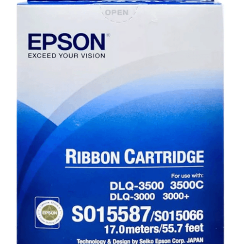 EPSON C13S015587 Ribbon Cartridge Black (DLQ-3000/3000+/3500) - Zapcart Technology Qatar