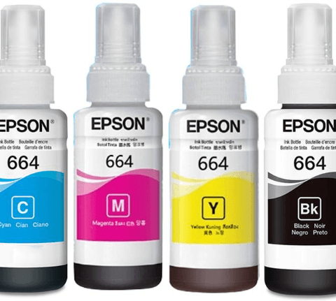 EPSON T664 Ink Bottle (L120, L121, L220, L310, L360, L380, L385, L405, L485, L565, L1300) - Zapcart Technology Qatar