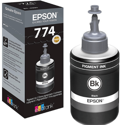 EPSON T7741 Ink Bottle Black (M100, M200 , L605 , L655, L1455) - Zapcart Technology Qatar
