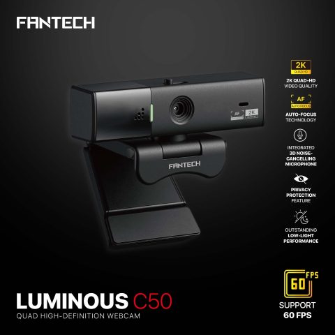 FANTECH 2K LUMINOUS C50 QUAD HIGH-DEFINITION WEBAM - Zapcart Technology Qatar