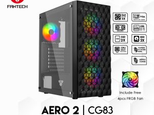 FANTECH AERO 2 CG83 RGB FAN MIDDLE TOWER CASE - Zapcart Technology Qatar