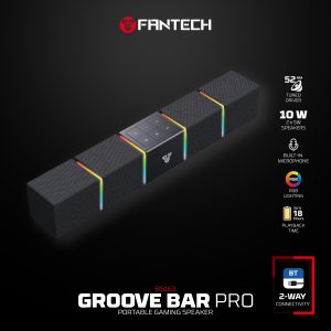 Fantech Bluetooth Portable Gaming Speaker Groove Bar Pro (10W ) - Zapcart Technology Qatar