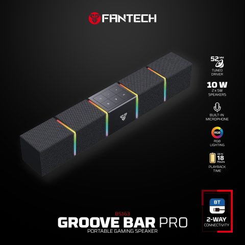 Fantech Bluetooth Portable Gaming Speaker Groove Bar Pro (10W ) - Zapcart Technology Qatar