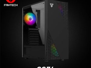 FANTECH - CG76 3.0 USB PORT X 1, 2.0 USB PORT X 1 SIDE TEMPERED CLASS INCLUDE 4 DESK FAN PC CASING - Zapcart Technology Qatar