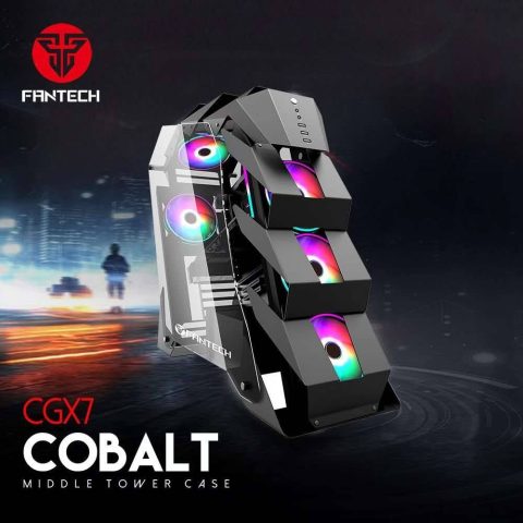 FANTECH - CG80 AERO MIDDLE TOWER CASE + 4 FAN-GRAY - Zapcart Technology Qatar