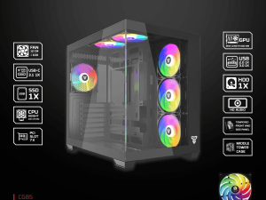 Fantech CG85 LUMINA MID Tower Gaming Case - Zapcart Technology Qatar