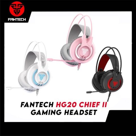 FANTECH Chief II HG20 RGB Headset with Microphone Gaming Headphones for PC & PS4 - Zapcart Technology Qatar